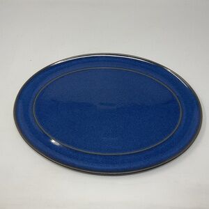 Denby Imperial Blue Stoneware Oval Serving Platter